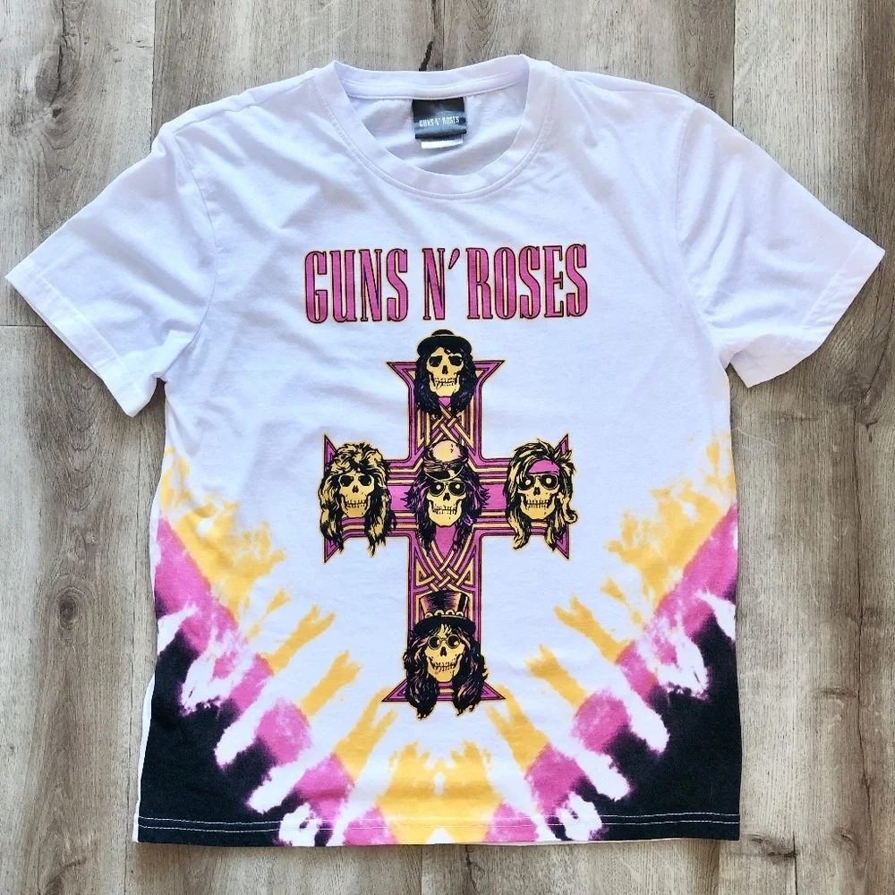 Guns N Roses T Shirt, Tie Dye T Shirt, 80s, Band, Graphic Tee, Size S - Picture 3 of 6